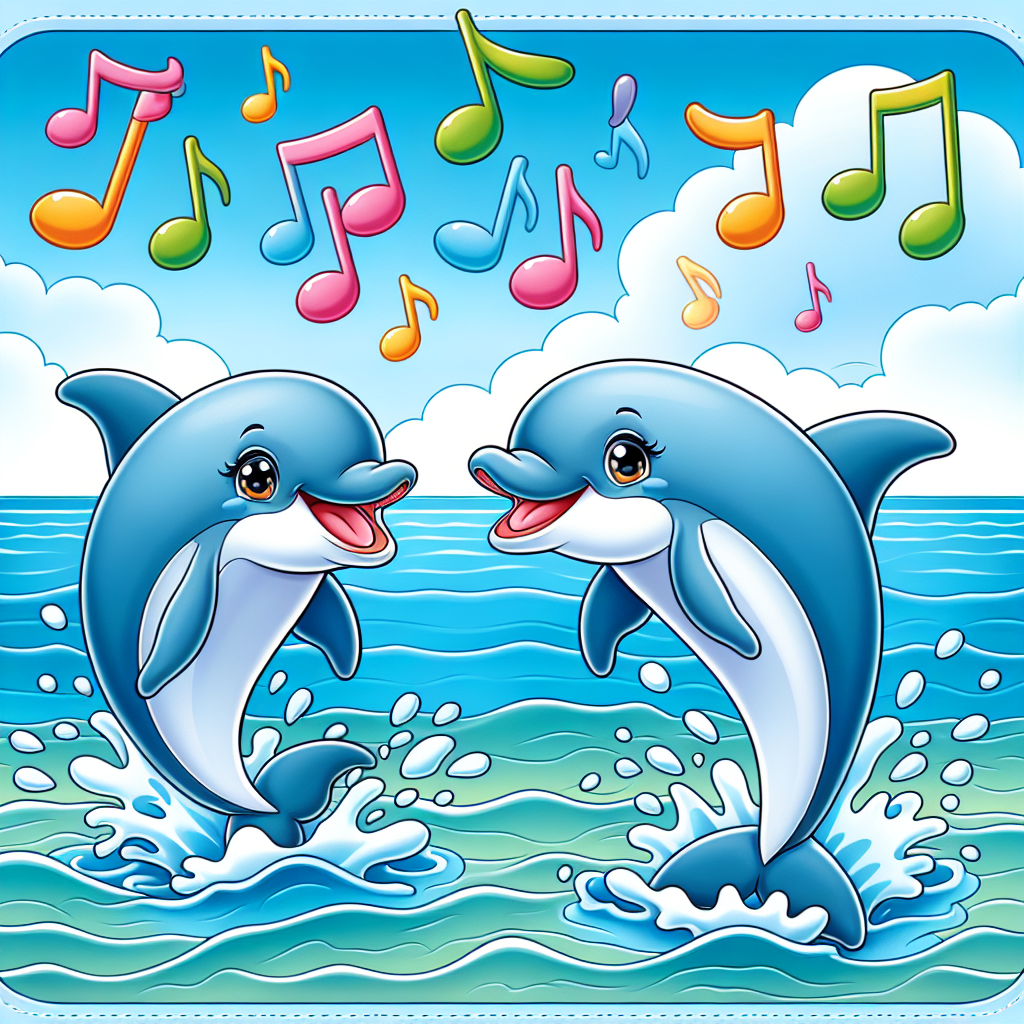 Musical Dolphin Splash Numbered Painting Kits