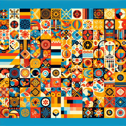 Cultural Collage Paint By Number