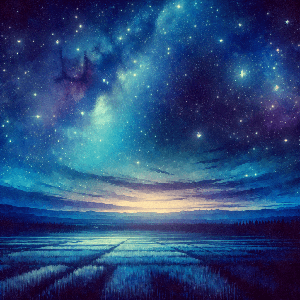 Luminous Field Of Stars Paint By Numbers Art