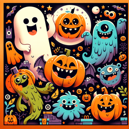 Silly Halloween Fun Paint By Numbers Kits
