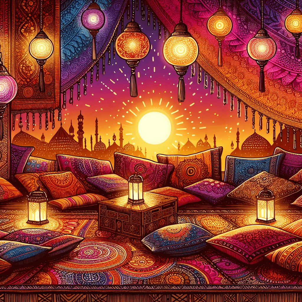 Bohemian Sunset Soiree Paint By Numbers Art