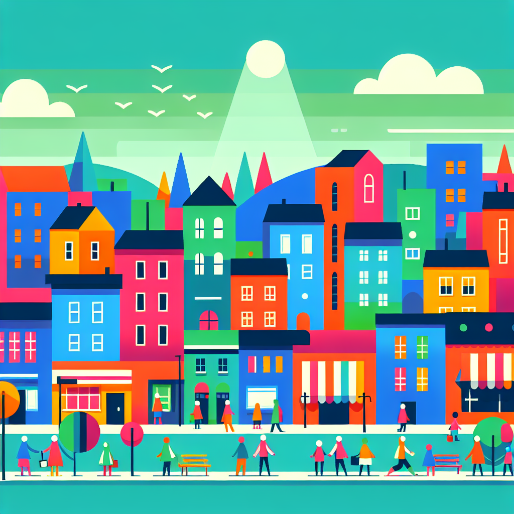 Creative Town Builder DIY Paint By Numbers