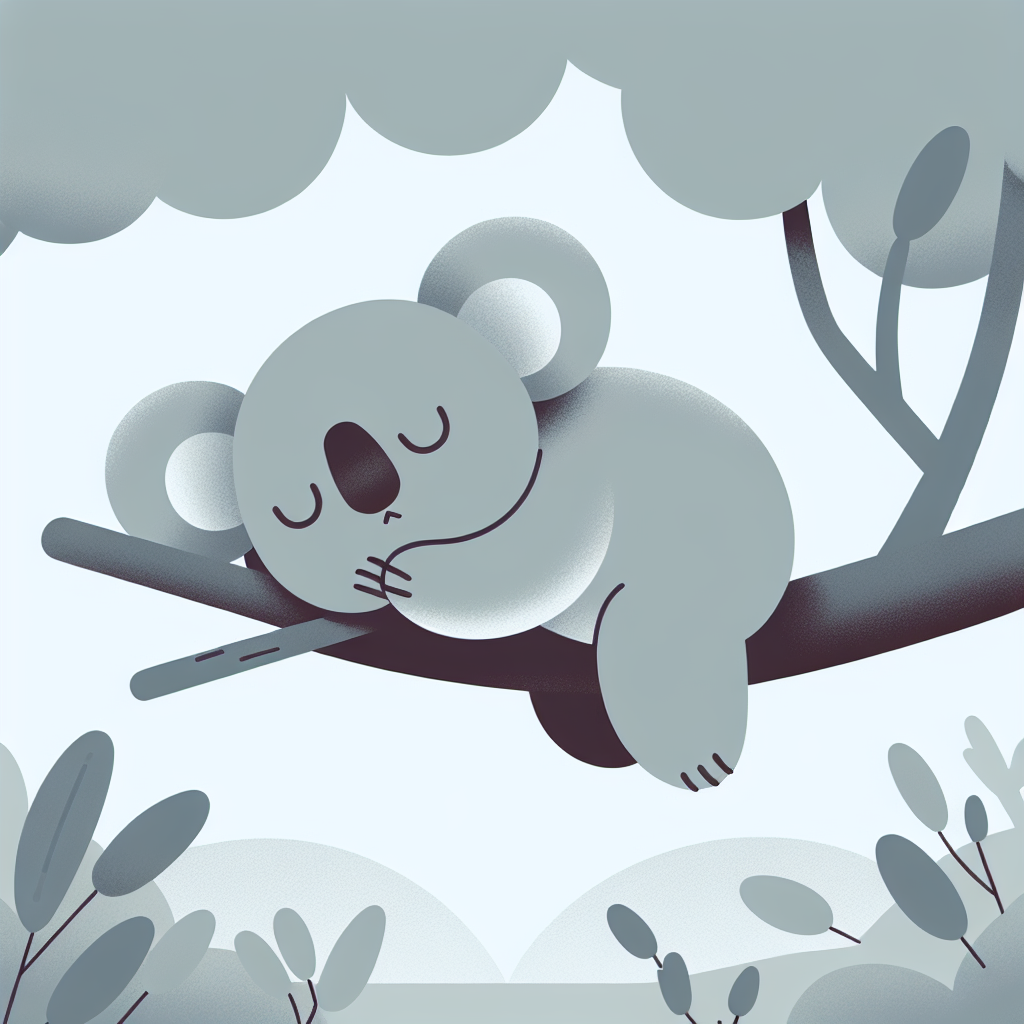 Koala's Cozy Eucalyptus Retreat Paint By Number