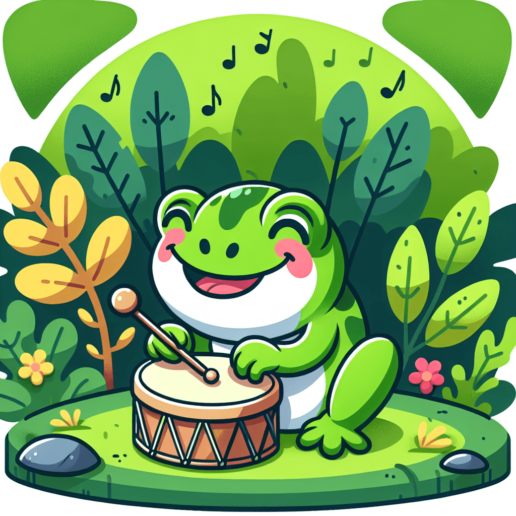 Frog's Rainforest Rhythm Paint By Number