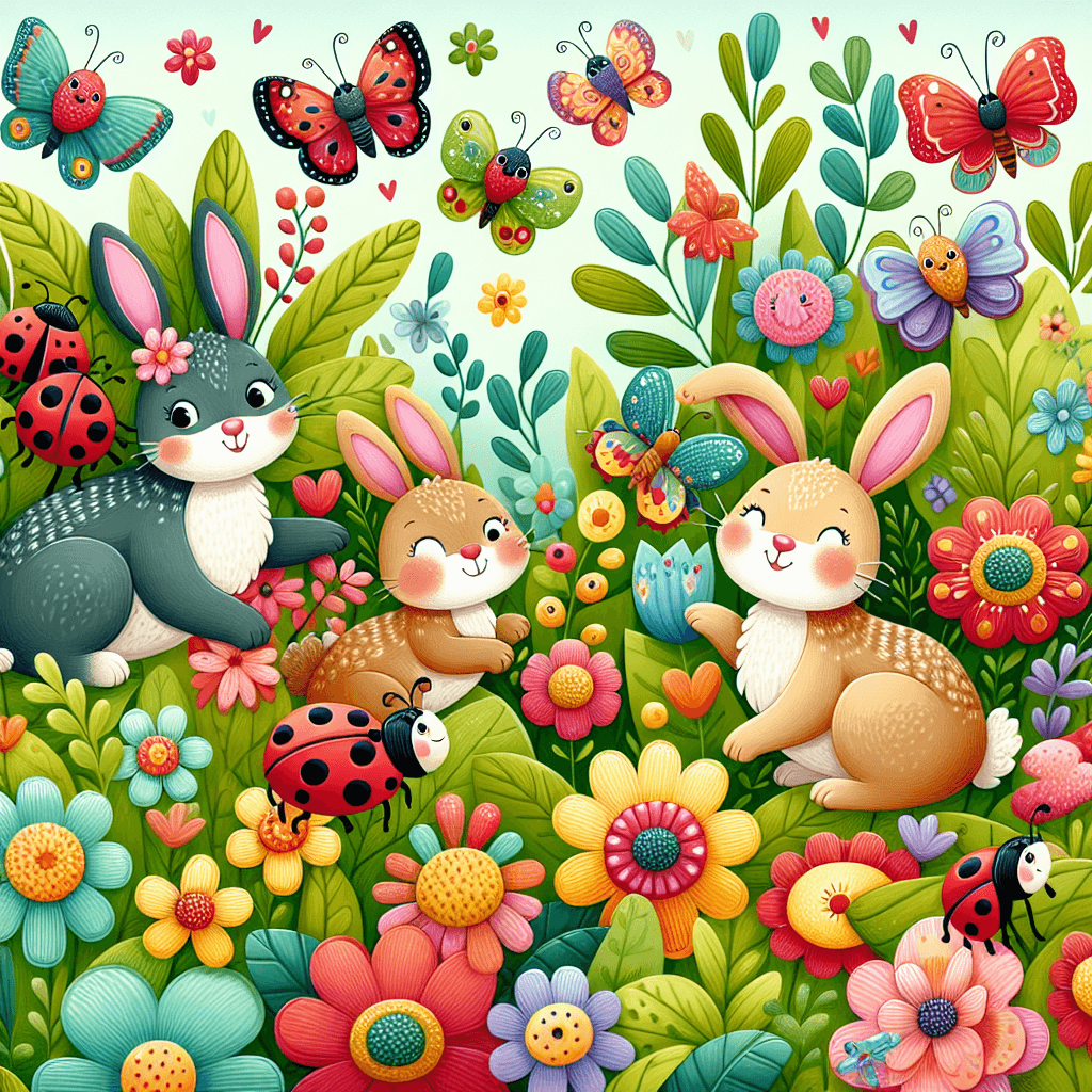 Playful Garden Creatures Paint By Number