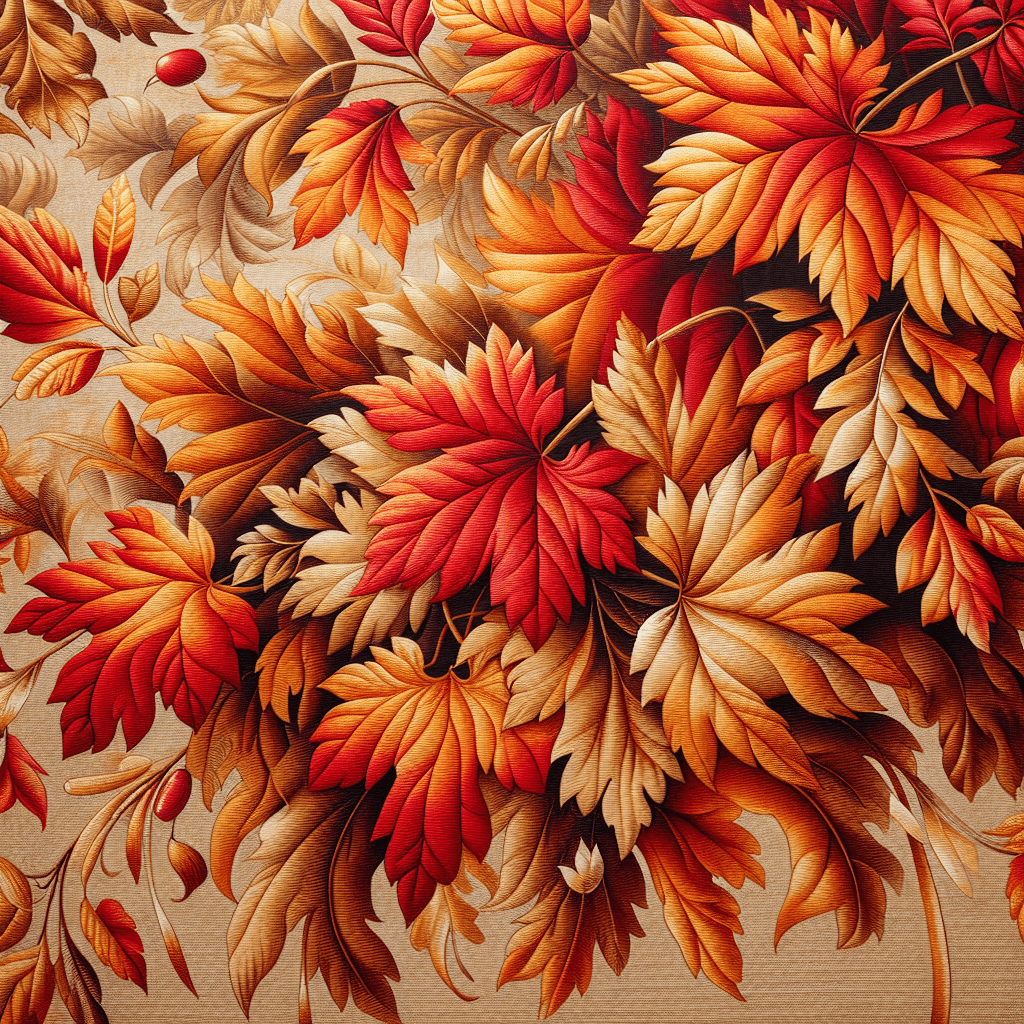 Autumn Leaves Tapestry Paint By Numbers