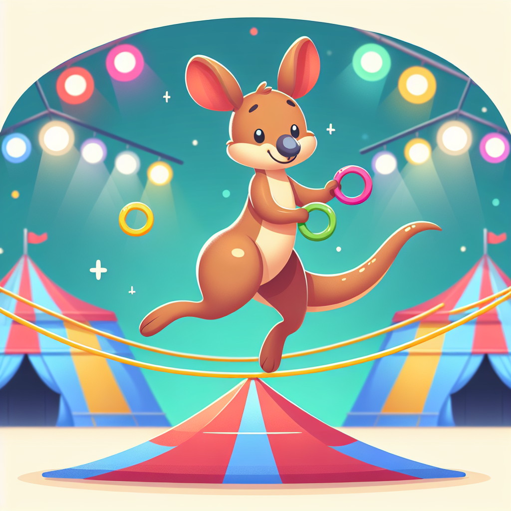 Circus Acrobat Kangaroo Paint By Color