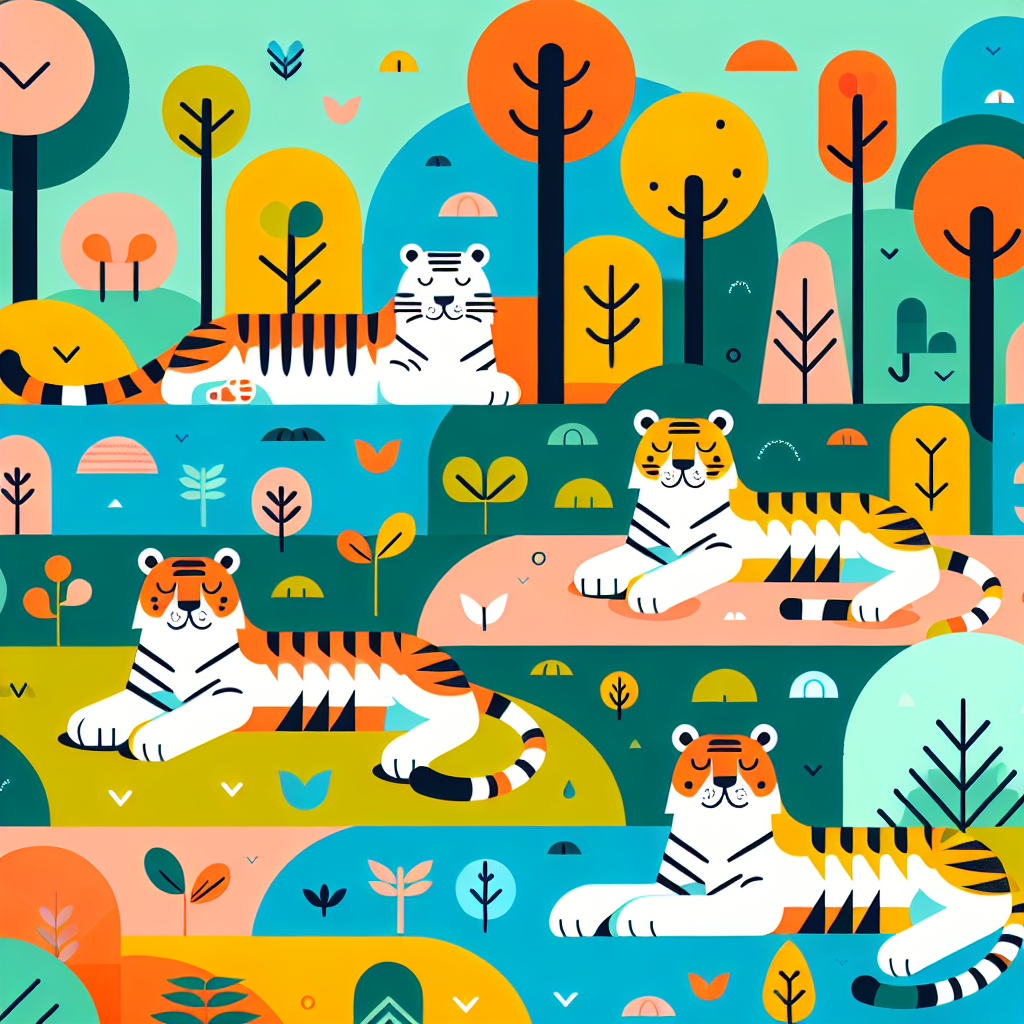 Tiger’s Tranquil Territory Paint By Numbers Art