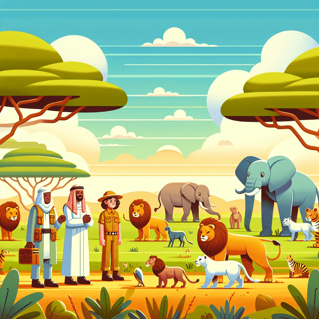 Safari Explorers And Wildlife Paint By Numbers