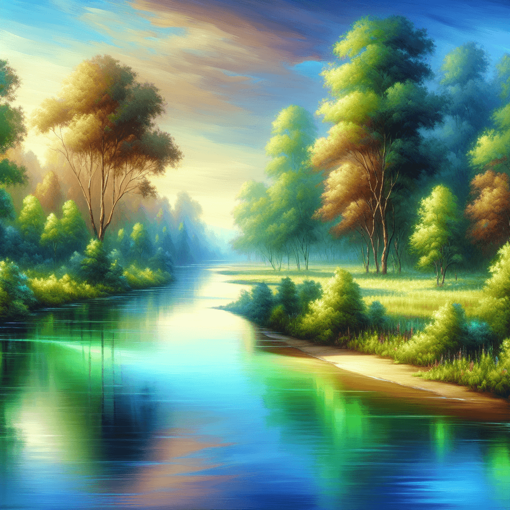 Soothing River Reflections Painting By Numbers Kit
