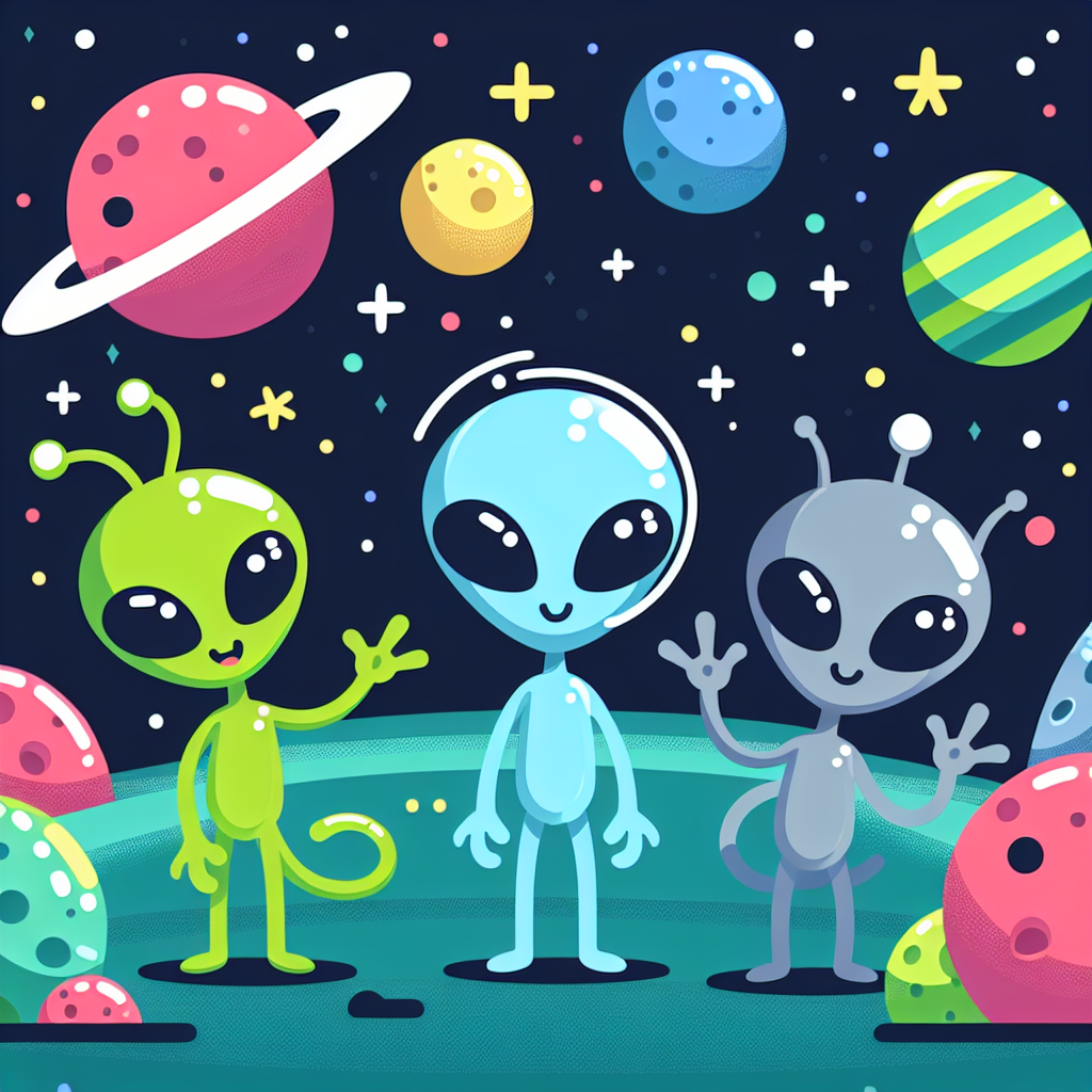Galactic Voyage With Aliens Paint By Number