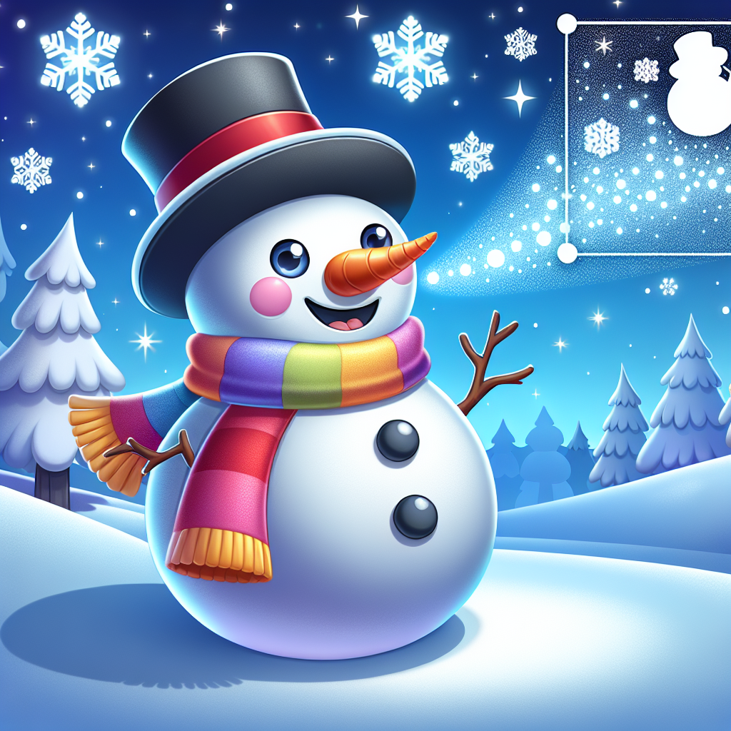 Magical Snowman Painting Number Kit