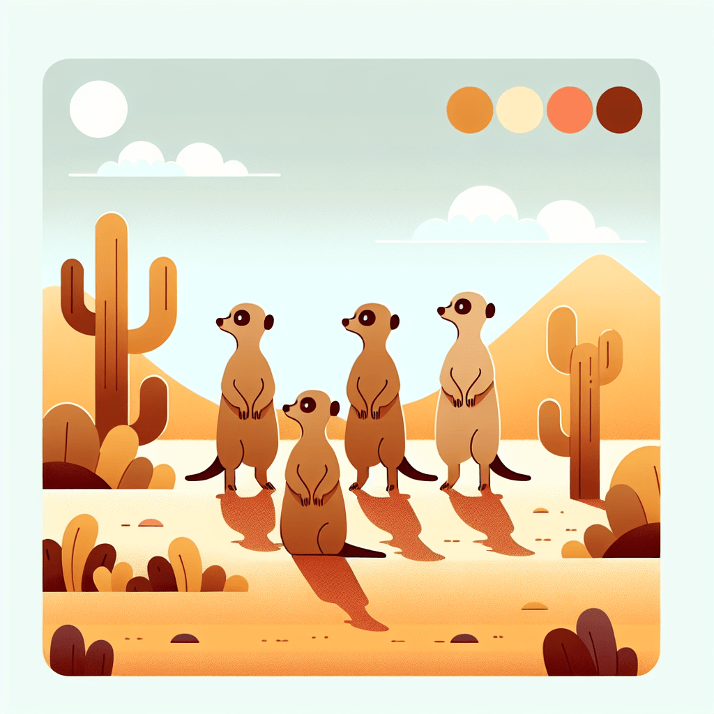 Marvelous Meerkat Manor Number Painting