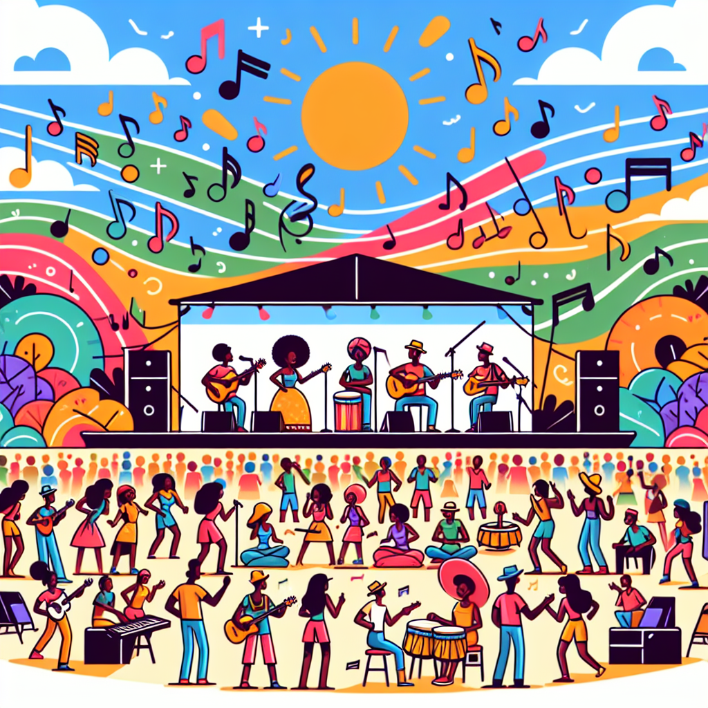 Groovy Musical Festival Paint By Numbers