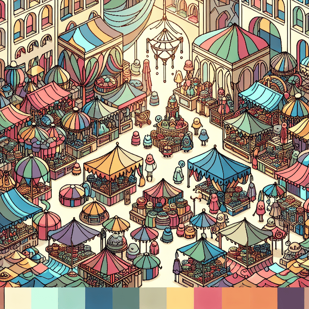 Magical Market Of Wonder Paint By Numbers