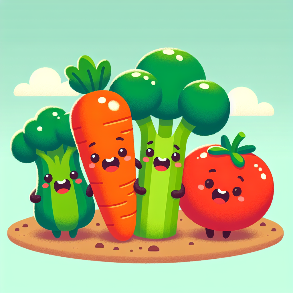 Vibrant Veggie Friends DIY Paint By Numbers