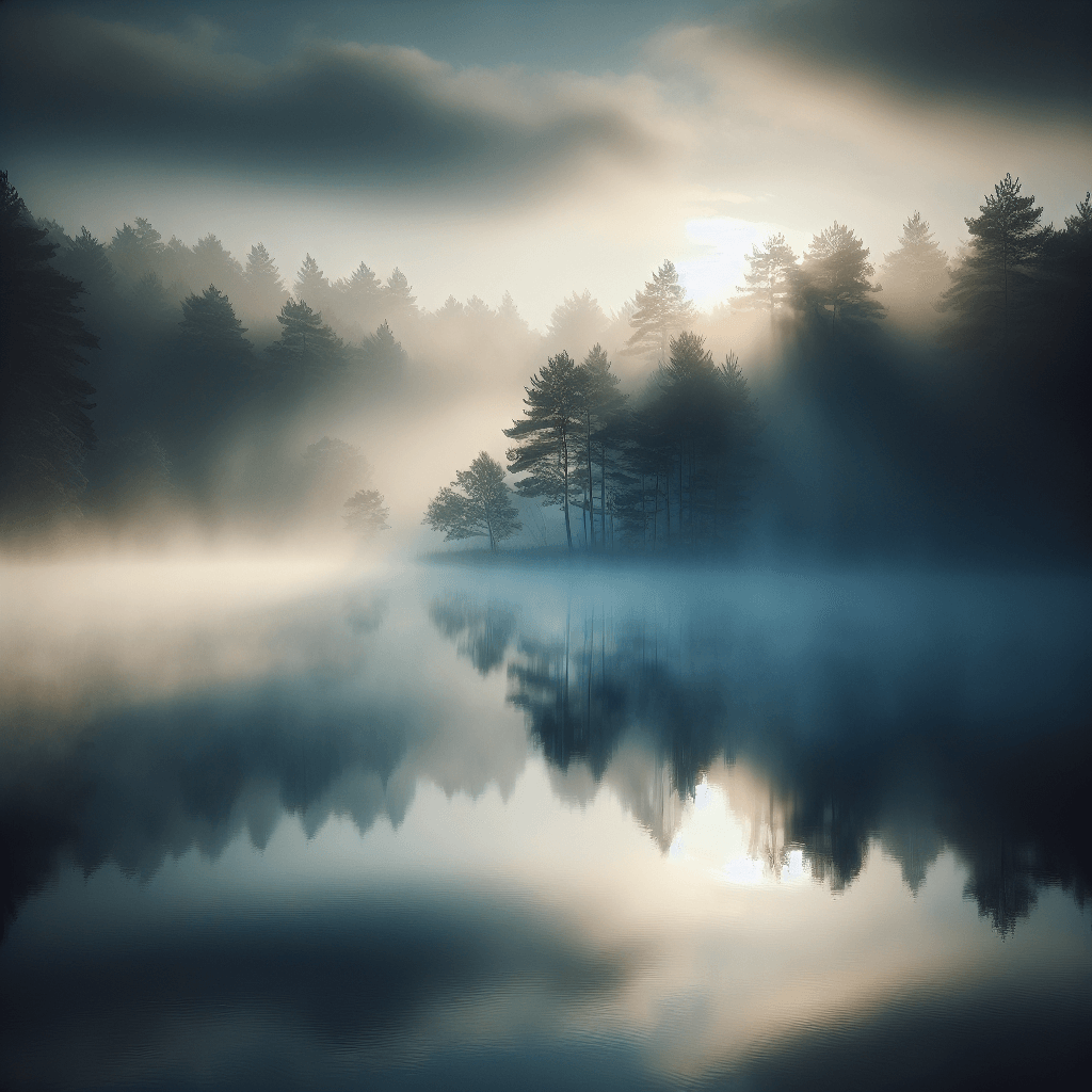 Quiet Lake At Dawn DIY Paint By Numbers