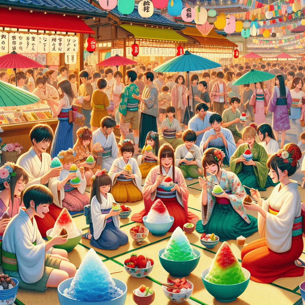 Kakigori Matsuri - Matsuyama, Japan DIY Paint By Numbers