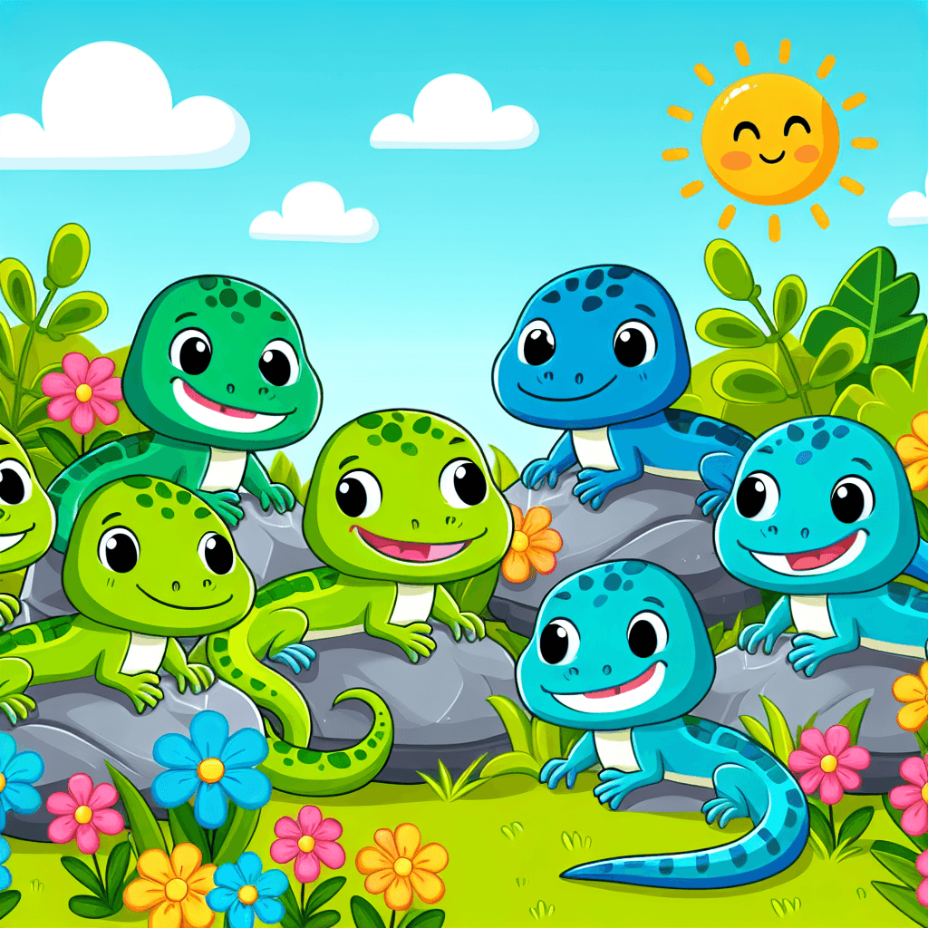 Lively Lizards Numbered Painting Kits