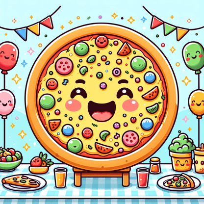 Cheerful Pizza Party Paint By Numbers Kits