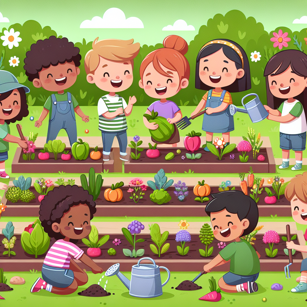 Caring Kids Community Garden Paint By Color