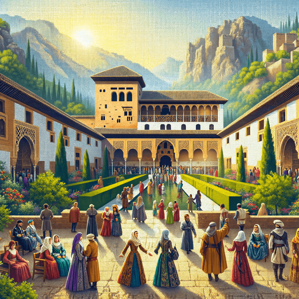 Alhambra Day - Granada Paint By Numbers