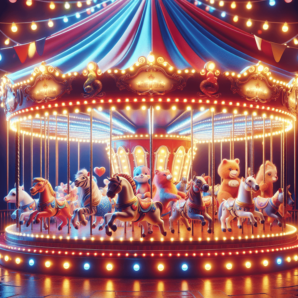 Charming Circus Carousel Painting By Numbers Kit