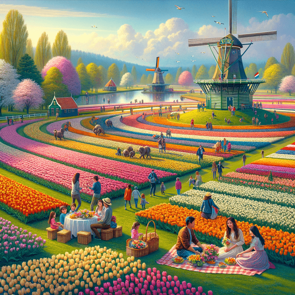 Keukenhof - Netherlands Numbered Painting Kits