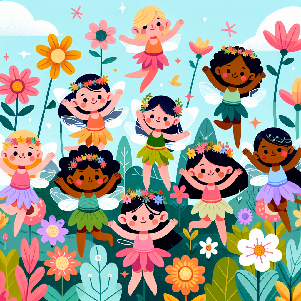 Frolicking Fairies In The Garden DIY Paint By Numbers