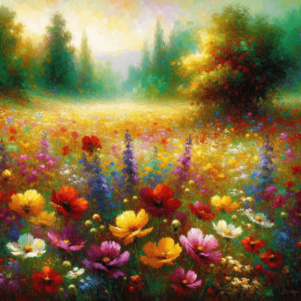 A Symphony Of Wildflowers Paint By Numbers Kits