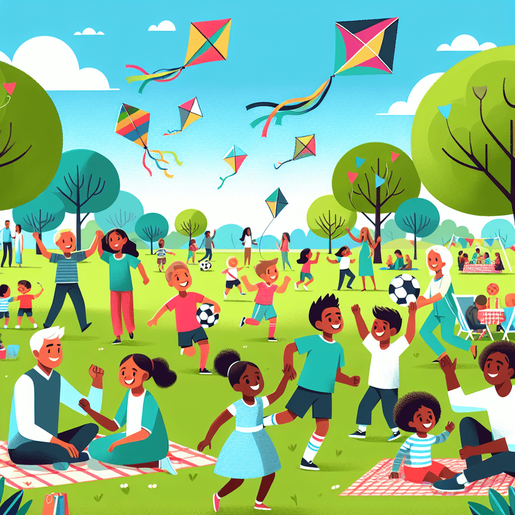 Sunny Park Days Paint By Color