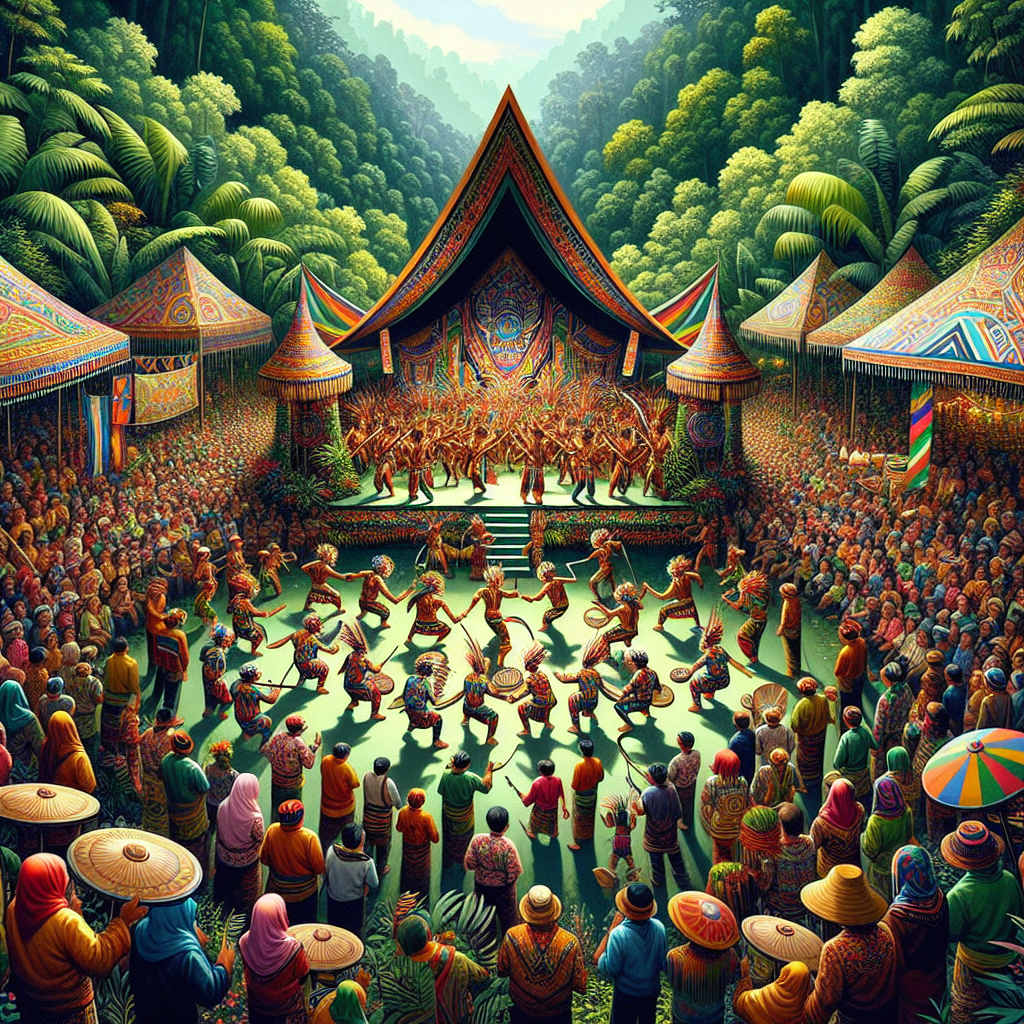 Borneo Rainforest Festival Painting By Numbers Kit