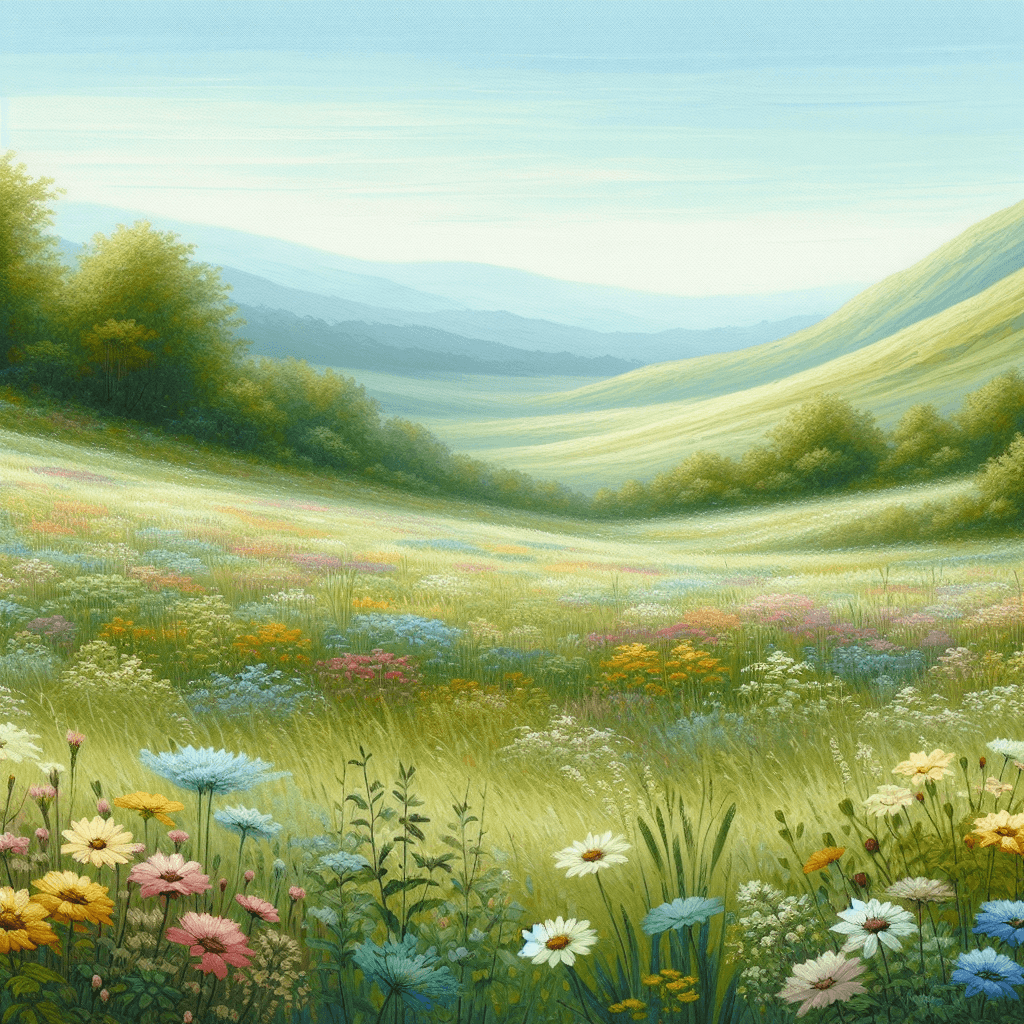 Pastoral Peaceful Meadow Paint By Numbers