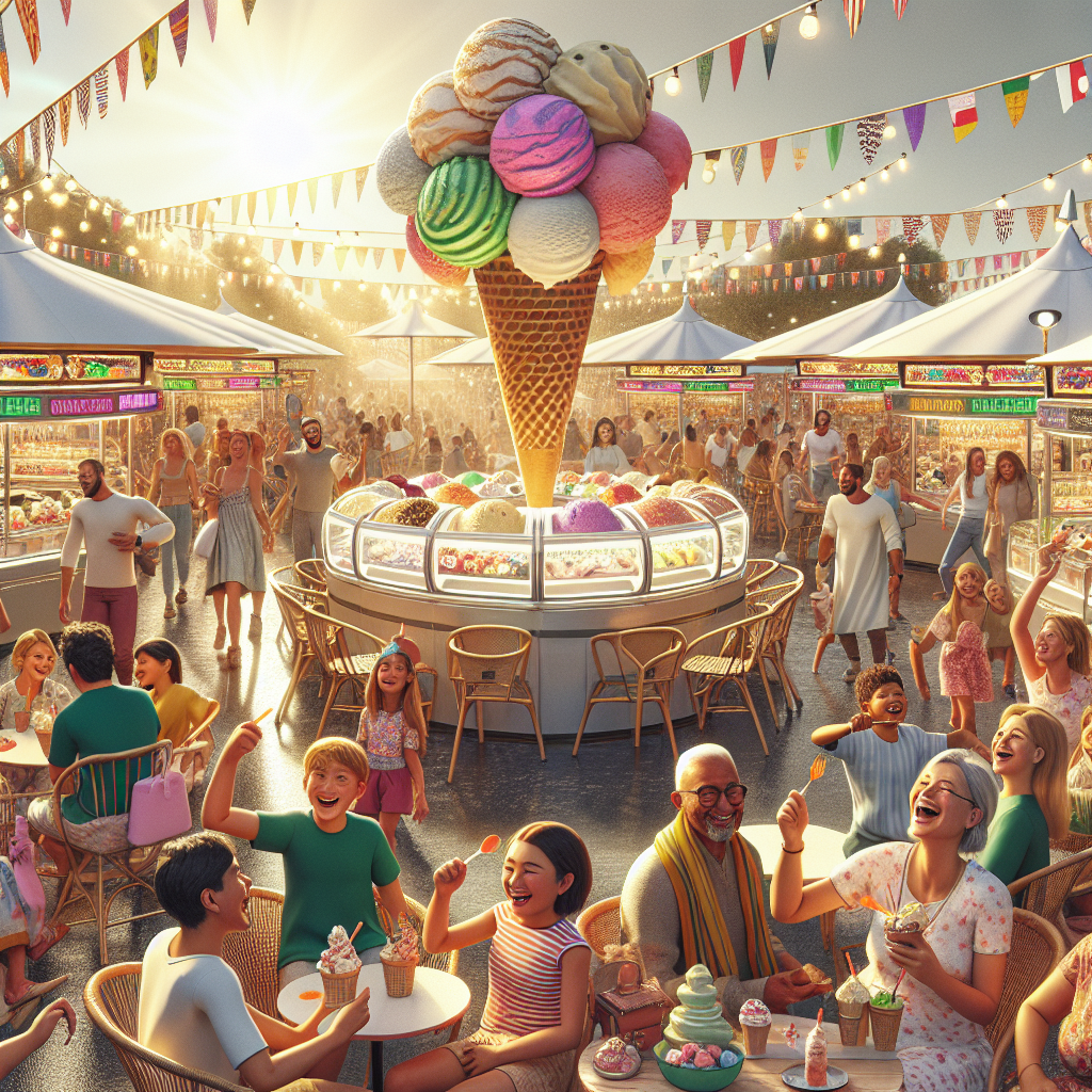 The Ice Cream Festival - Italy Number Painting