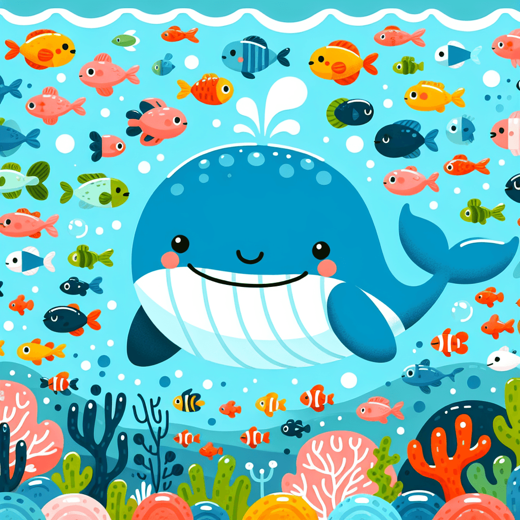 Whale's Deep Sea Quest Paint By Numbers Art