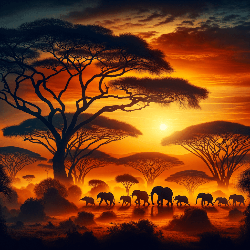 Safari At Dawn Paint By Numbers Kits