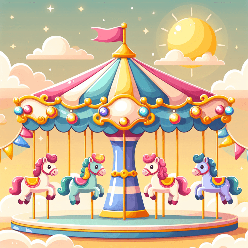 Lively Carousel Paint By Numbers