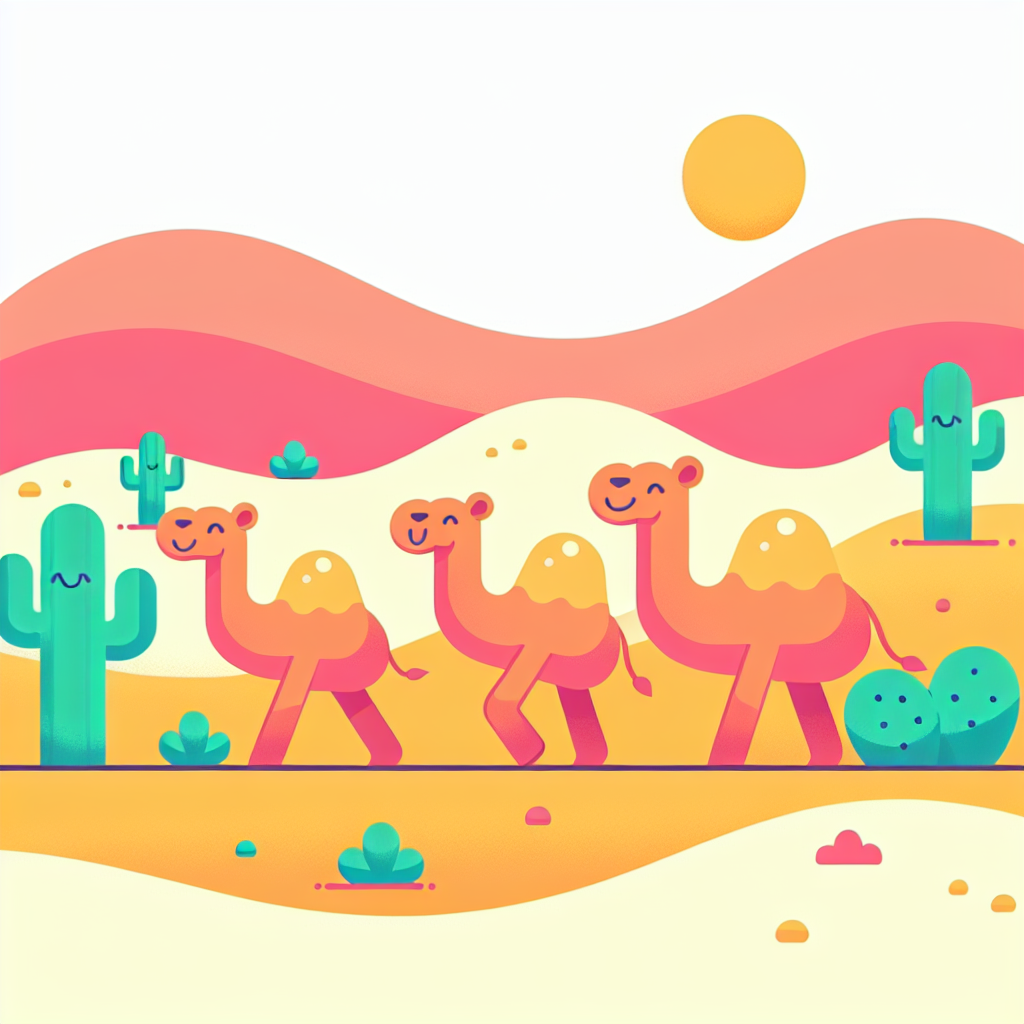 Dazzling Desert Safari Number Painting