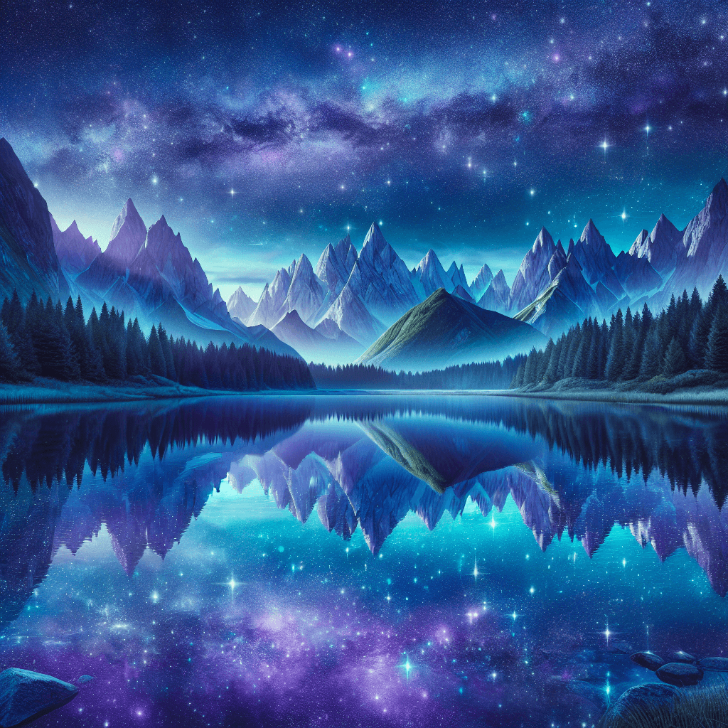 Mystical Mountain Landscape Painting By Numbers Kit