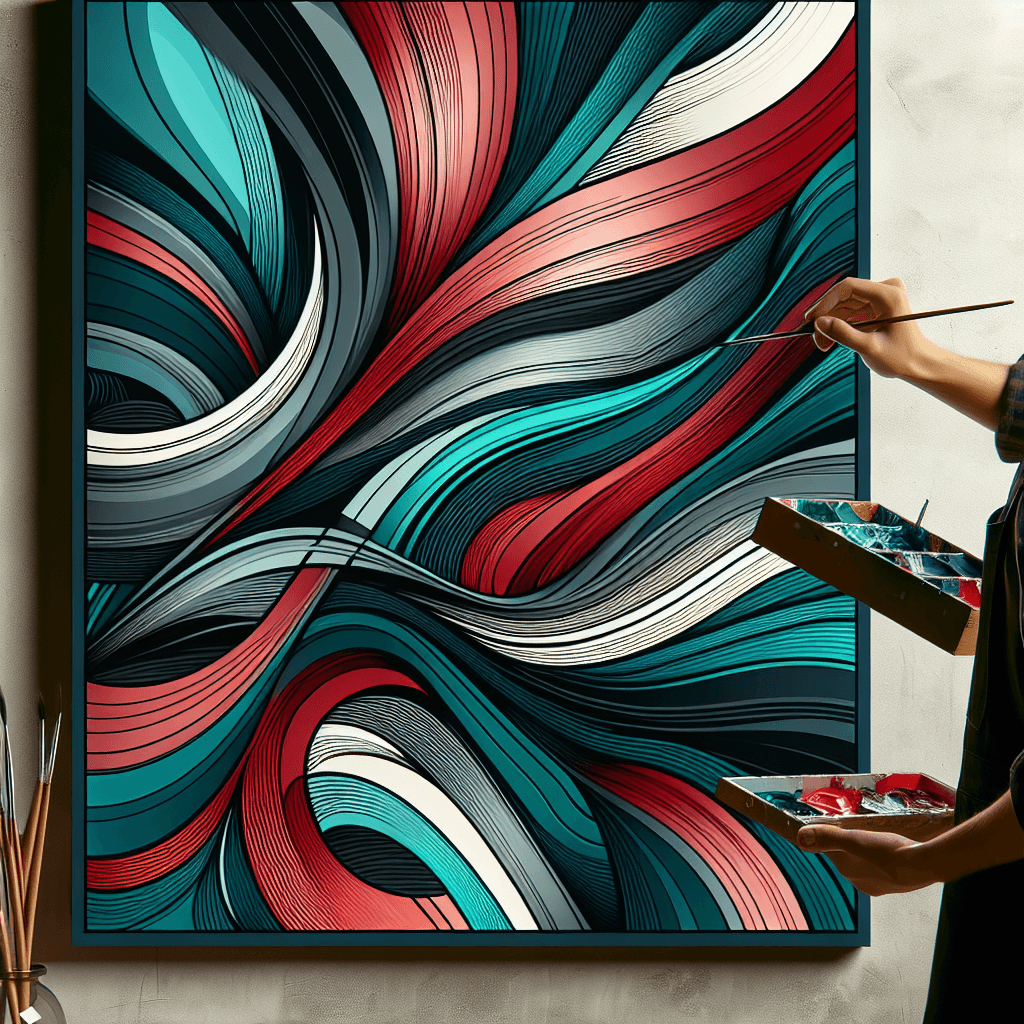 Modern Abstract Exploration Paint By Number