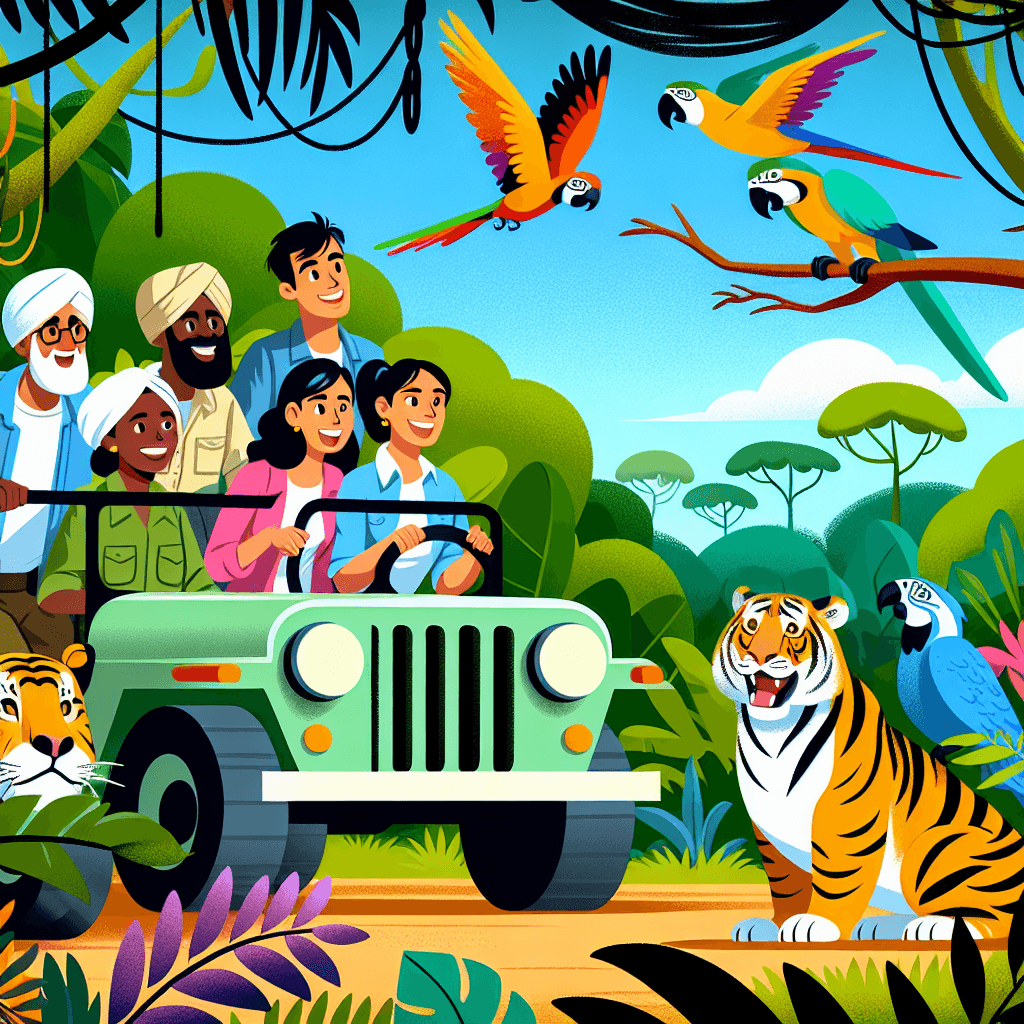 Jungle Wildlife Safari DIY Paint By Numbers