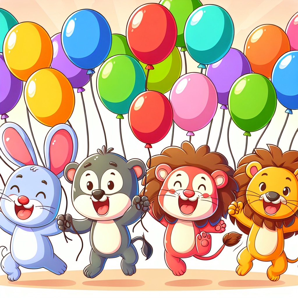 Animal Balloon Parade Paint By Numbers Kits