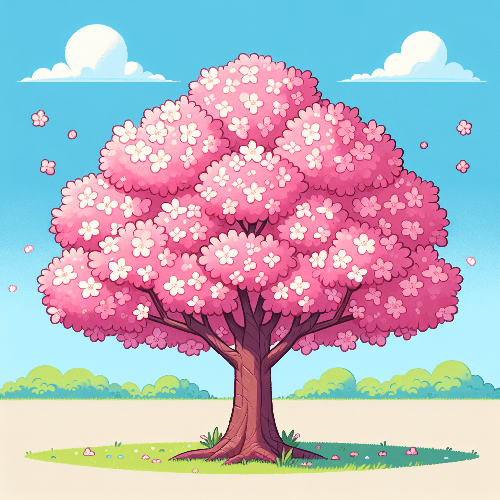 Charming Cherry Blossom Tree Numbered Painting Kits