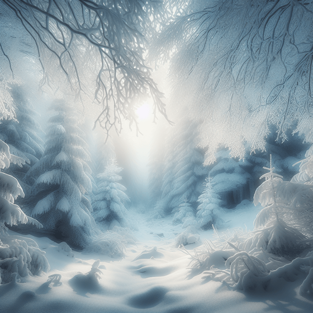 Quiet Snowy Woodland DIY Paint By Numbers