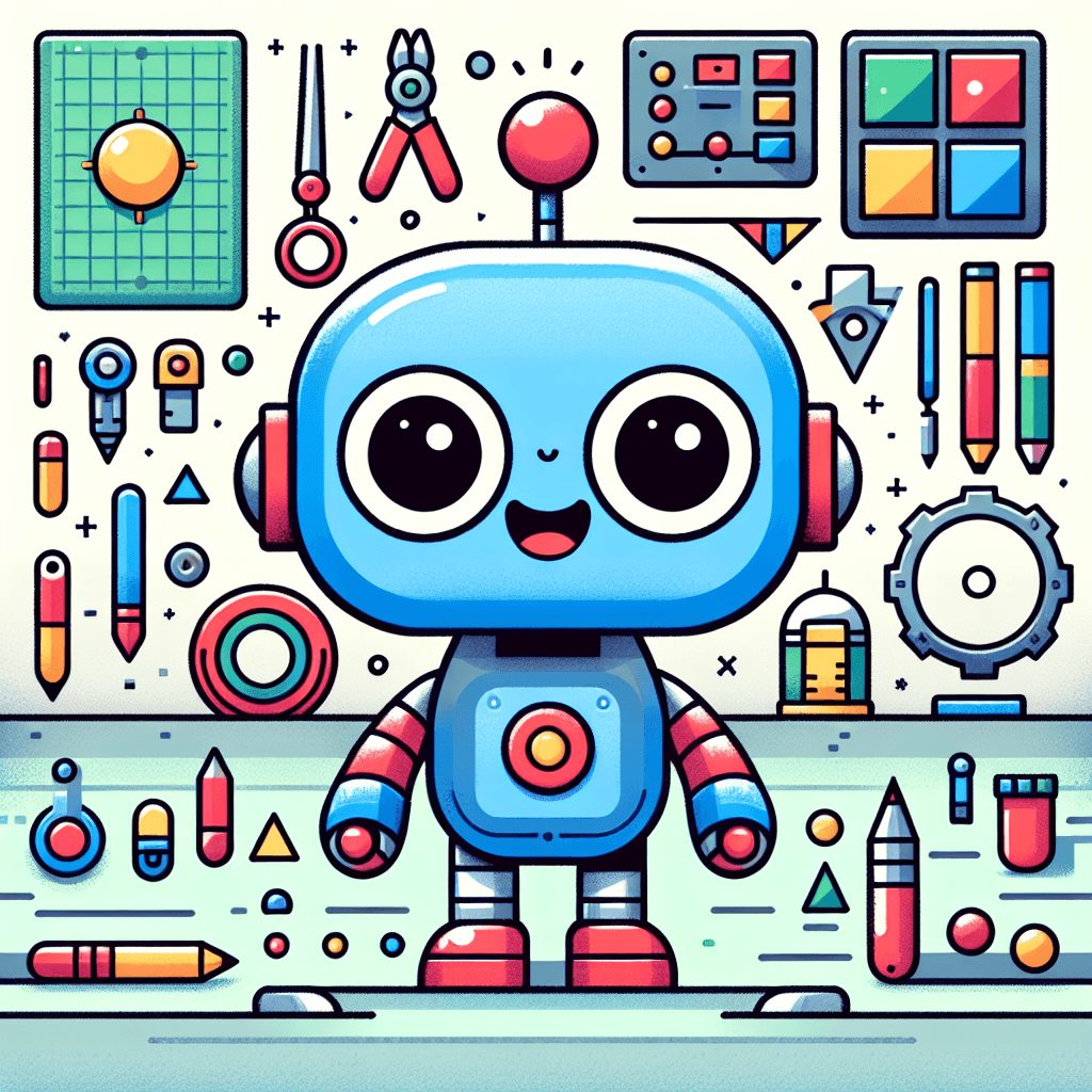 Energetic Robot Paint By Numbers
