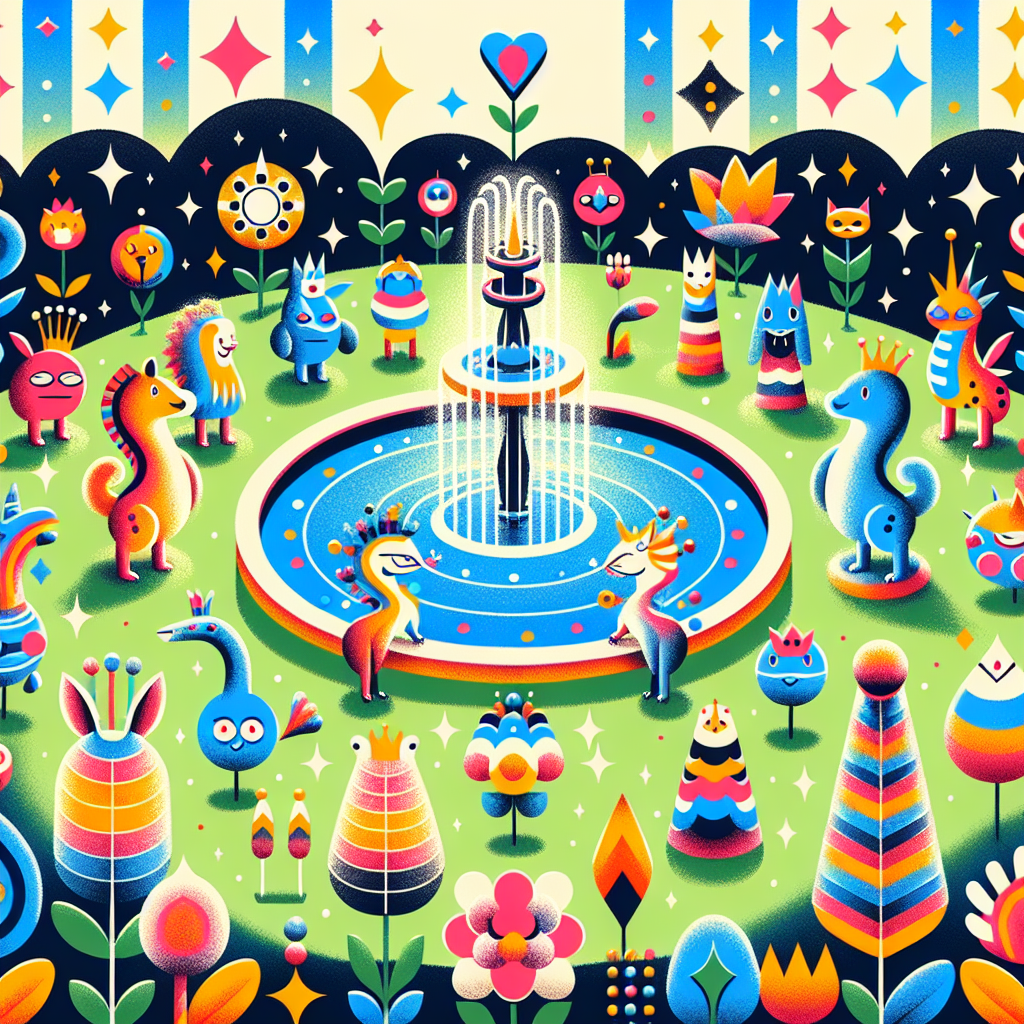 Fantasy Fountain Frolic DIY Paint By Numbers