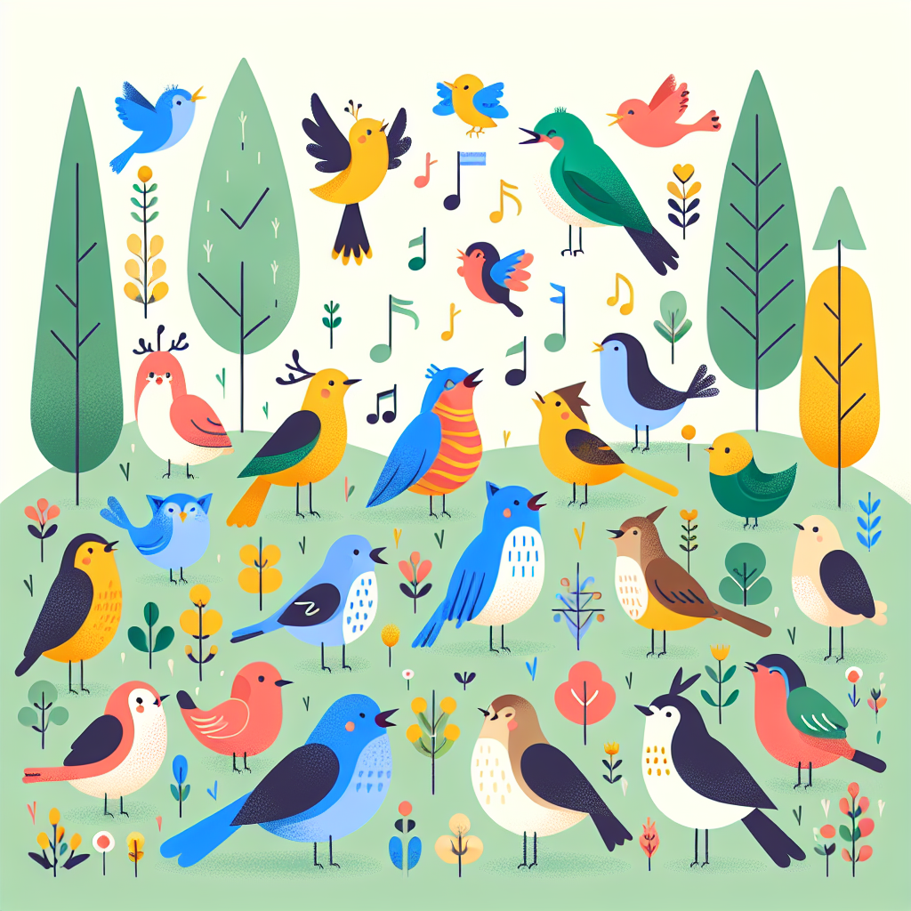 Chirpy Woodland Chorus Numbered Painting Kits