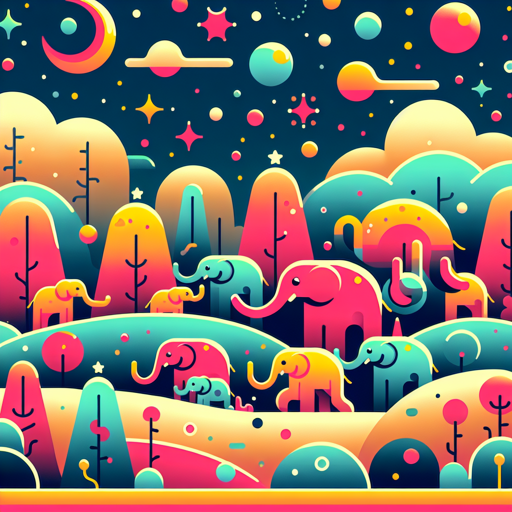 Enchanted Elephant Escape Paint By Numbers Art