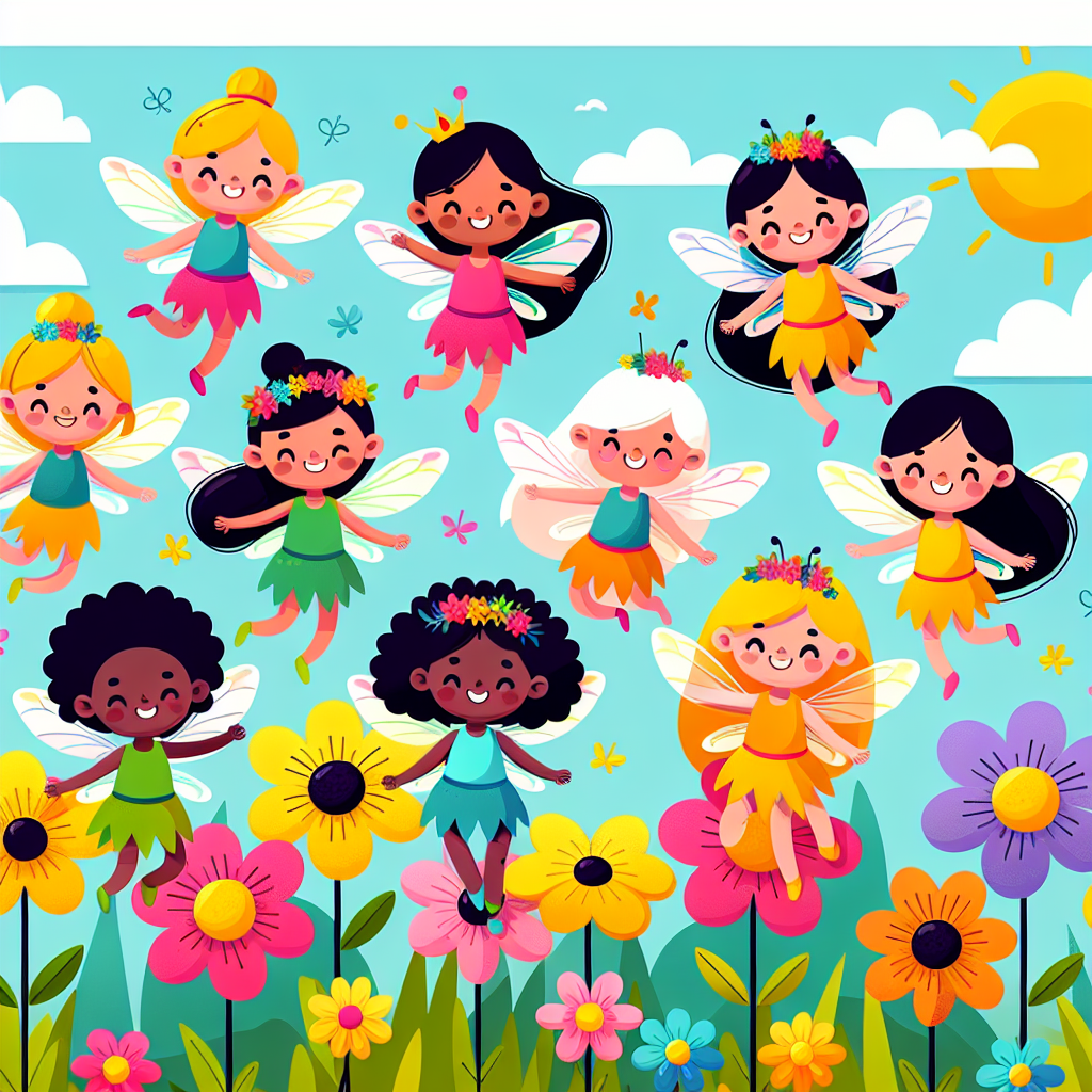 Whimsical Flower Fairies Painting By Numbers Kit