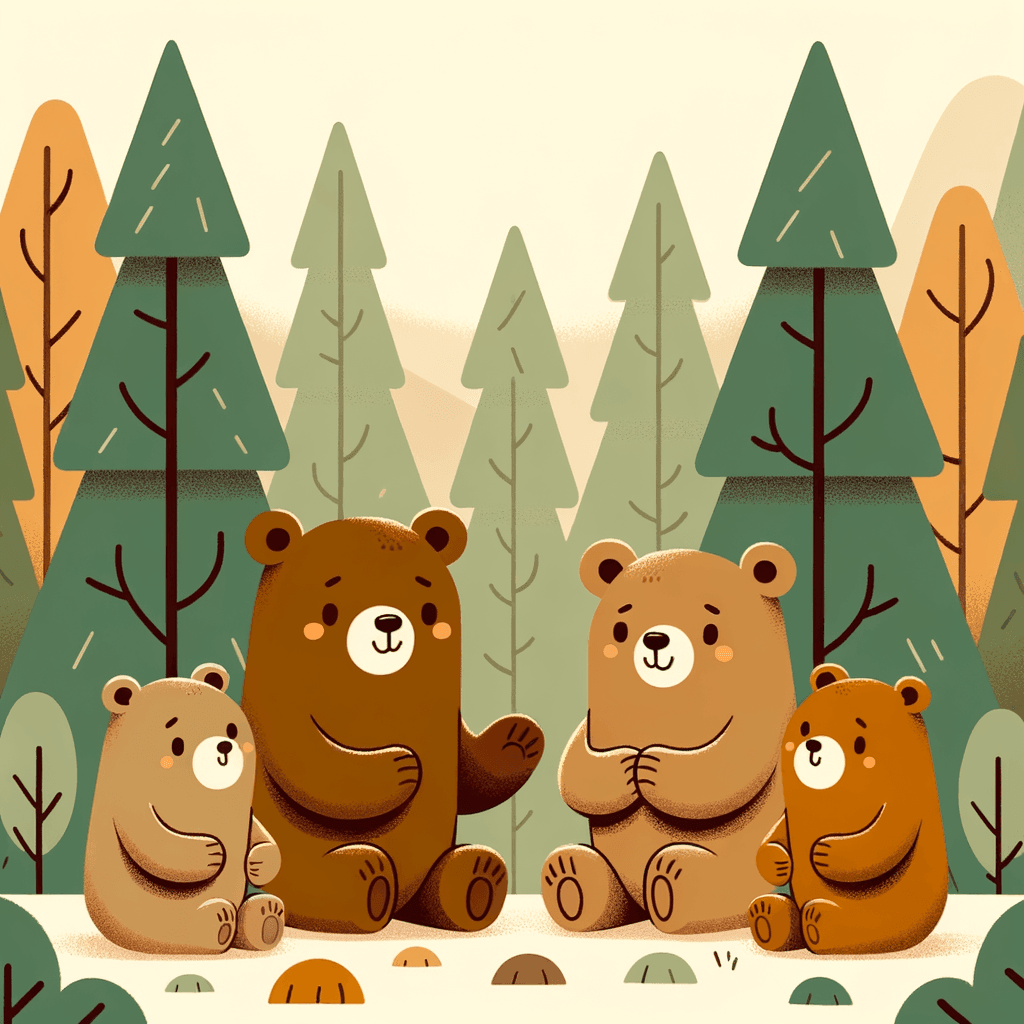Cuddle Bears Gathering Paint By Color